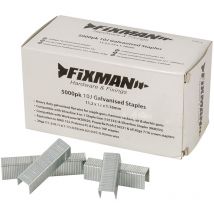 Fixman - Galvanisierte Heftklammern 10J, 5.000er-Pckg. 11,2 x 12 x 1,17 mm