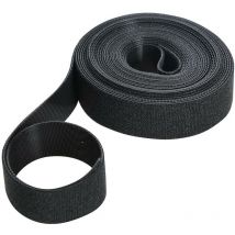 Nastro a fissaggio a strappo nero 25 mm x 5 m