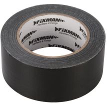 Fixman, Nastro Adesivo Idrorepellente Ad Alta Resistenza 50 Mm X 50 M - Nero