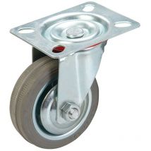 Fixman - Rotelle girevoli in gomma 75 mm, 50 kg