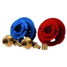 Fixoplac 303510202 AYOR sliding shower tray, center distance 150 mm, PER Ø 13x16 - F 15/21