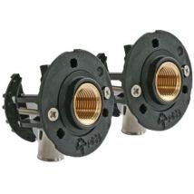 Fixoconnect - Sortie de cloison fixoplac bain/douche - raccord coudé per à glissement Ø12 - Femelle 1/2 (15/21) - Somatherm