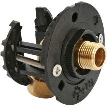 Somatherm - fixoplac Robinet wc - per Ø12 coudé à glissement - Mâle 3/8' (12/17) - plâtre alvéolaire