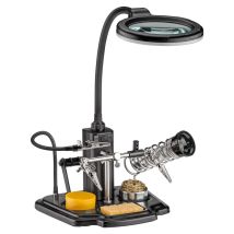 Aide Au Soudage Avec Lampe Led & Pince Crocodile En Col De Cygne, Support De Soudure Pour Tous Les Travaux De Soudure Et De Bricolage Délicats.