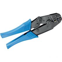 Fixpoint - Crimpzange für isolierte Kabelschuhe, zum Crimpen von 3 verschiedenen Kabelschuhgrößen mit variablem Pressdruck.