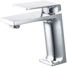 Imex Chromfarbener Einhand-waschtischmischer Aus Verchromtem Messing Mit Keramischer 25 Mm Kartusche Und Flexiblem 3-8-zoll Schlauch - Modell Fiyi