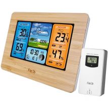 FJ3373 Station météo numérique multifonction Réveil lcd Prévisions météorologiques intérieures et extérieures Baromètre Thermomètre Hygromètre avec
