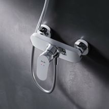 Duscharmatur Einhebel Brausebatterie Chrom Armatur Mischbatterie Brausearmatur Brausebatterie Wasserhahn Bad Mischbatterie Dusche - Am.pm
