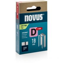 Novus - Tackerklammer Typ 53 f D-Point Sägeschnitt 18 mm 600 Stück Flachdrahtklammern
