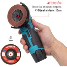 Workpro - Flache Fächerscheibe Ø100x16mm 120 g.