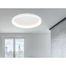 Gebraucht] Trio Lighting Led Deckenlampe Cardona ø 75 Cm Weiß Matt Metall Cct Lampe Leuchte B-Ware