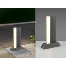 Flache led Sockelleuchte mariza aus Aluminium in Anthrazit, Höhe 50cm