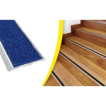 Wattelez - Flache rutschfeste Treppenkante zum Anschrauben schwarz 41x3000mm - 810330N