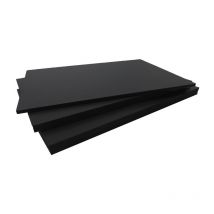 Flache und glatte Verbundfaserplatte (2 Farben) - Farben - Schwarz, Dicke - 5 mm Breite - 40 cm Länge - 80 cm Oberfläche in - 0.33