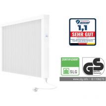 Evarmo - Elektroheizung areo smart gs Flächenspeicherheizung 1500 Watt - geprüfte Sicherheit - digitales Thermostat mit LCD-Display von