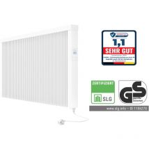 Evarmo - Elektroheizung areo smart gs Flächenspeicherheizung 2400 Watt - geprüfte Sicherheit - digitales Thermostat mit LCD-Display von