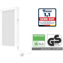 Evarmo - Elektroheizung areo smart gs Flächenspeicherheizung 500 Watt - geprüfte Sicherheit - digitales Thermostat mit LCD-Display von