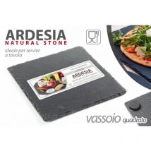 Argonauta - x24 Ardesia Flaches Tablett 20 x 20 cm für Zuhause, Pub oder Restaurants