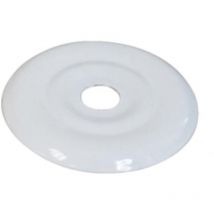 Ing Fixations - Flachrosette Durchmesser 32 Mm, Rilsanbeschichtung Weiß, 50 Stück