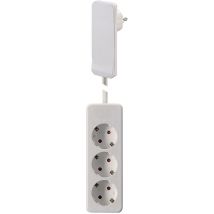 104566 Steckdosenleiste Weiß Flachstecker 1 St. - NVB