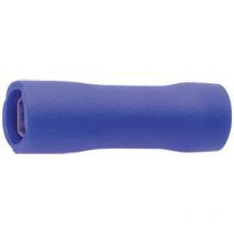 8303V Flachsteckhülse Steckbreite: 4.8 mm Steckdicke: 0.8 mm 180 ° Vollisoliert Blau 1 St. - Klauke