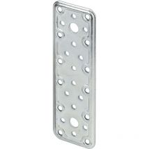 Flachverbinder 160 x 50 mm verzinkt Stahl 14 Befestigungslöcher 2,3 mm Materialstärke