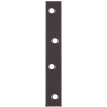 Flachverbinder Länge 100 mm Breite 15 mm Stärke 1,75 mm Stahl schwarz kunststoffbeschichtet