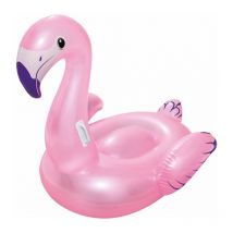 Bouée XL chevauchable flamant rose - Bestway - L. 127 cm - l. 127 cm