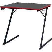 Frankystar - Flame - Bureau de Jeu/Gaming - 80X50X75H Cm - Rouge