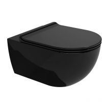Vaso sospeso goclean - app Flaminia Colore:: Nero Lucido