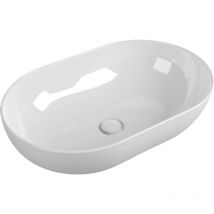 Lavabo appoggio app 62 Flaminia Colore:: Bianco Lucido
