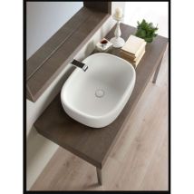 Lavabo bonola 60 da appoggio, senza troppopieno Flaminia Colore:: Rosso Rubens