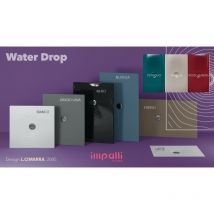 Flaminia - Piatto doccia 80×100 - water drop Colore:: Latte Opaco