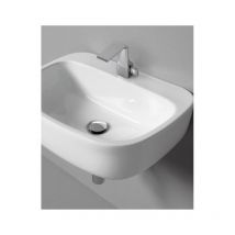 Lavabo cm 54 da appoggio sospeso - mono' Flaminia Colore:: Latte Opaco