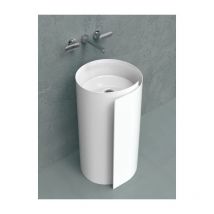 Flaminia - Lavabo a colonna cm 44 a parete - monoroll Colore:: Cenere