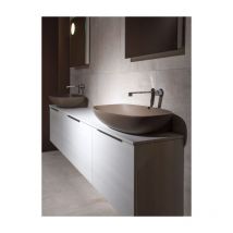 Lavabo cm 75 da appoggio sospeso- nuda Flaminia Colore:: Cenere
