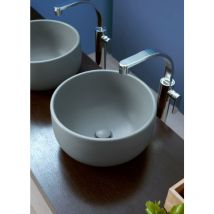 Flaminia - Lavabo cm 42 da appoggio - saltodacqua Colore:: Argilla Opaco