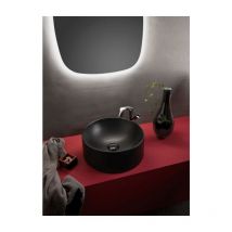 Lavabo appoggio - twinset slim Flaminia Colore:: Nero Lucido