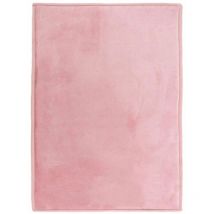 Thedecofactory - flanelle - Tapis aspect velours extra-doux rose 160x230