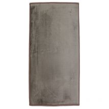 Flanelle - Tapis aspect velours extra-doux taupe 60x120