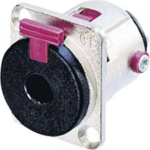 Neutrik - NJ3FP6C Klinken-Steckverbinder 6.35 mm Flanschbuchse, Kontakte gerade Polzahl: 3 Stereo Silb