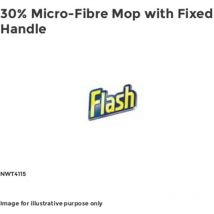 Flash FLASH 30% Microfibre Mop with Fixed Handle