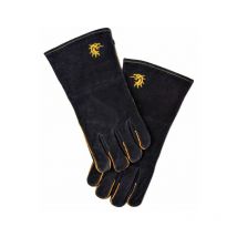 Guanti per barbecue in pelle gmr accessori cucina