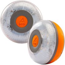 Flash Led - FlashLED sos 2 unidades Luz de Emergencia V16 Conectada Homologada, Autorizada por la dgt, con Tarjeta sim y servicio de datos incluido y