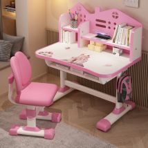 Flasidu - Ensemble Bureau Et Chaise Pour Enfants, Hauteur Réglable, Chaise Ergonomique Pour Maintenir Une Posture Correcte, Dimensions : 105 × 72,5 × 