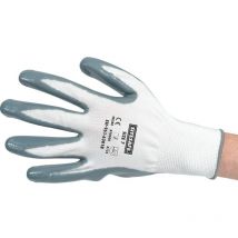 Sitesafe - Flat Palm-side Coated Grey/White Gloves - Size 7- you get 5 - Grey White