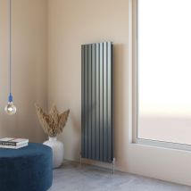 Acezanble - Vertical Radiator Flat Panel Designer Central Heating Anthracite Rads Double 1600x544mm - Anthracite