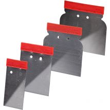 Dema - Flächenspachtel Japanspachtel Spachtel Kunststoffleiste 4er Set 50/80/100/120 mm