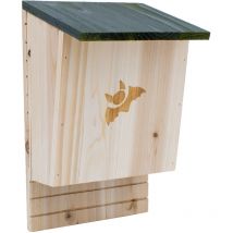 Fledermaushaus Aus Holz - 28 X 18 Cm - Feldermauskasten Zum Aufhängen - Fledermaushöhle Fledermaus Unterschlupf Nistkasten Box