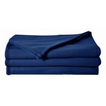 Fleece-Decke 220 x 240 cm Marine - Bleu